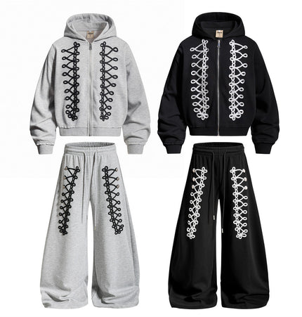 Minimal Wide-Leg Hoodie Set