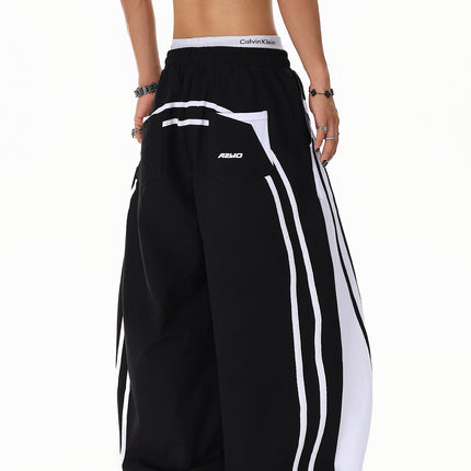 Patchwork Color Casual Pants