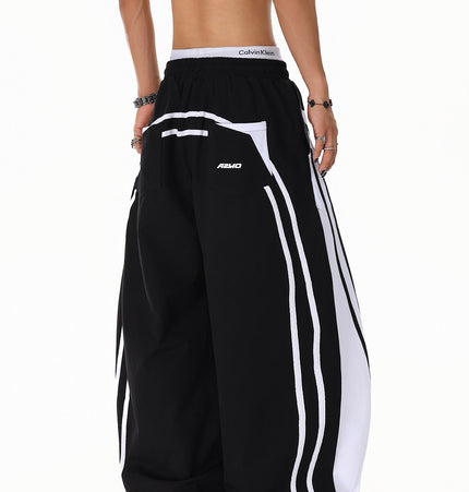 Patchwork Color Casual Pants