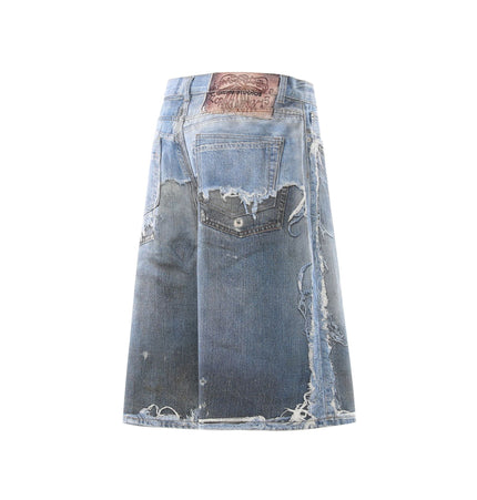 Distressed Denim short