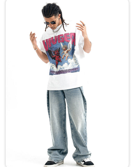 Heavy Small-Neckline Tee