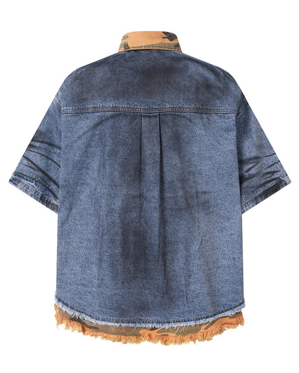 Earth Wash Raw Edge Denim Shirt