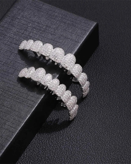 14K Gold-Plated 10-Tooth Grillz Set