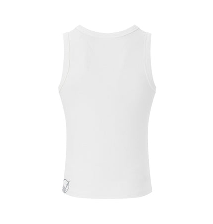 Floral Letter Slim-Fit Tank