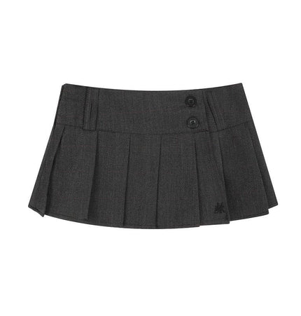 THETLSTUDIO XPKAEAX American Vintage Solid Color Design Skirt Women's Spring New Preppy Versatile Slim Pleated Skirt