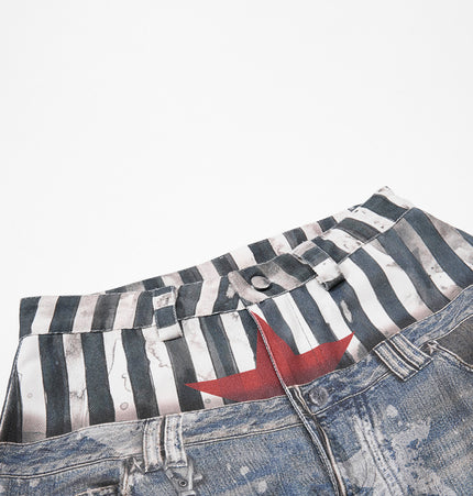 Curved Knife Denim