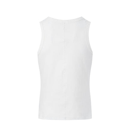 Letter Print Slim-Fit Tank