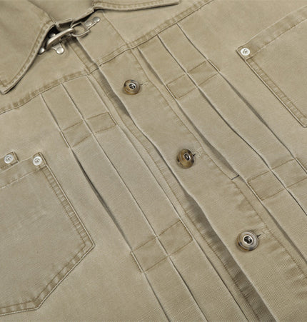 Punk Cropped Denim Work Jacket