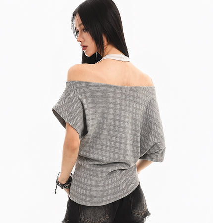 Halterneck Spliced Top