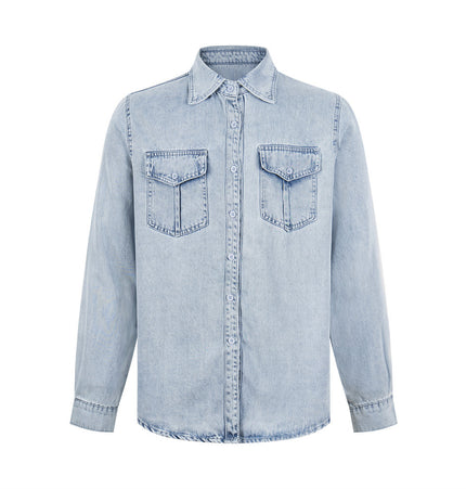 Washed Denim Shirt & Jeans Set