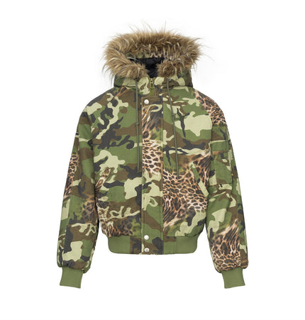 Digital Camo Hooded Workwear Jacket