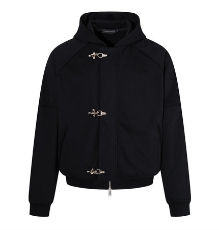 Metal Button Hoodie & Sweatpant Set