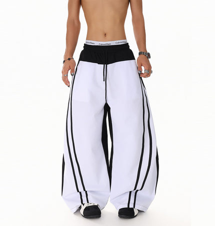 Patchwork Color Casual Pants