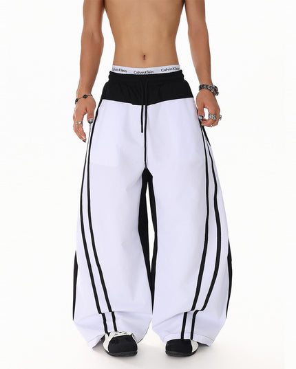 Patchwork Color Casual Pants