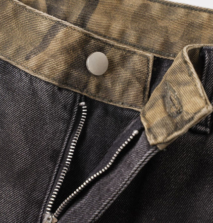 Wasteland Stained Denim Shorts