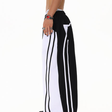 Patchwork Color Casual Pants