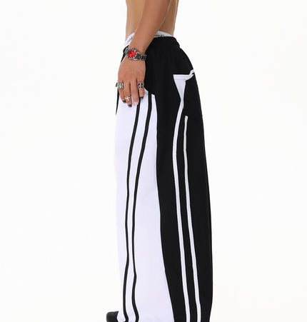 Patchwork Color Casual Pants
