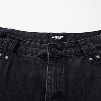 Gradient Deconstruction Scimitar Jeans