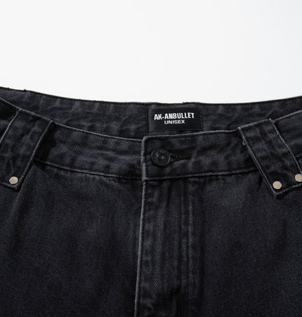 Gradient Deconstruction Scimitar Jeans