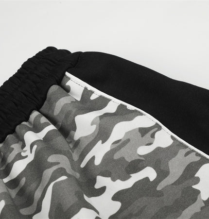 Camo Patchwork Hoodie Set