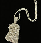 Silver pendant + 40cm twist chain / DZ-016