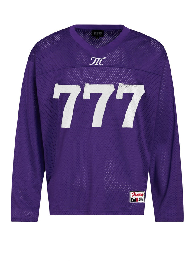 Mesh Cut-Out Mesh Jersey