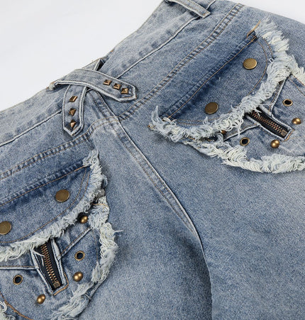 Heavy Washed Workwear Denim