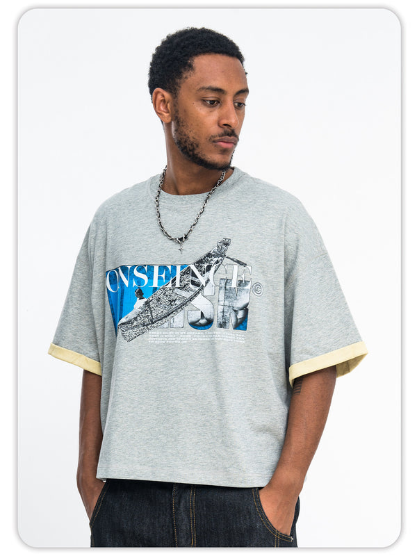 ONSEVENINE Cooling Breathable Direct-Spray Printed Short Sleeve, Loose Casual Short Neckline, Summer Unisex T-Shirt