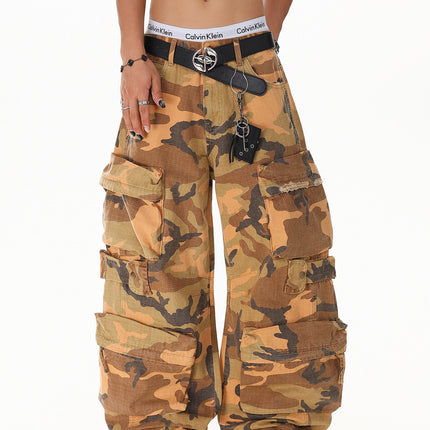 Camouflage Multi-Pocket Denim