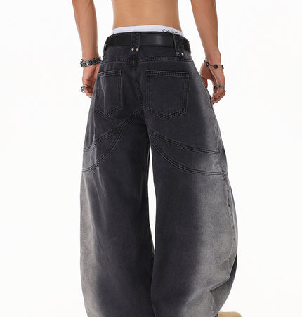 Gradient Deconstruction Scimitar Jeans