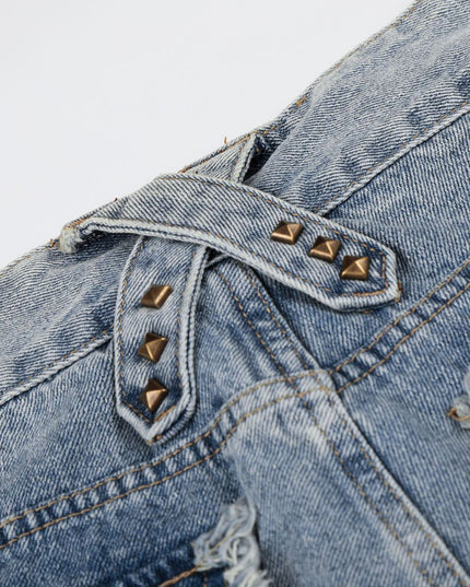 Jiayiku 2026 new arrival American high street RO style heavy washed workwear personalized jeans loose wide-leg trousers