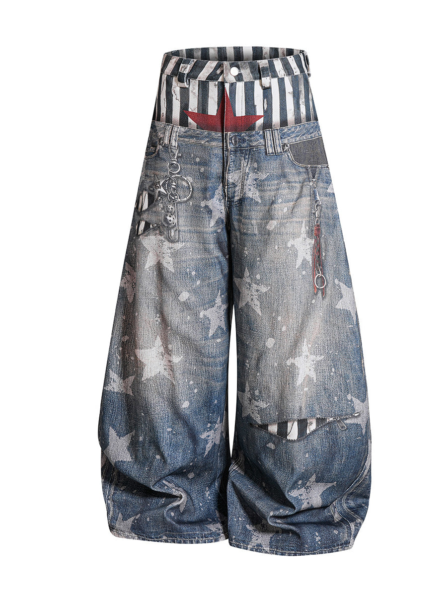Curved Knife Denim