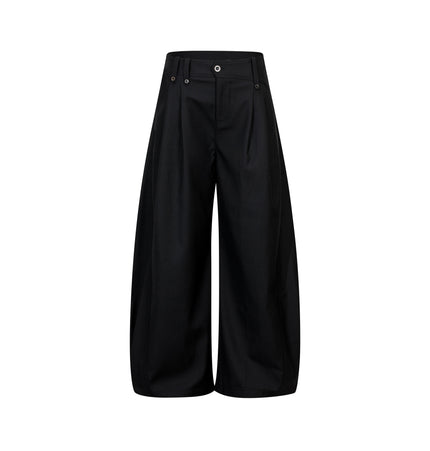 Curved Pleat Trousers