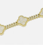 Gold approximately 18cm (7inch) 3 flowers
