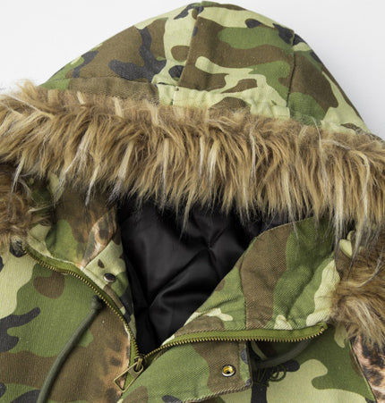 Digital Camo Hooded Workwear Jacket
