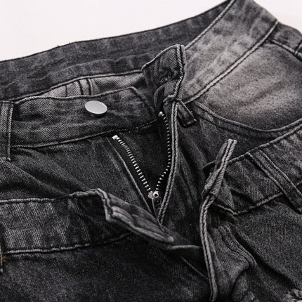 Double Waist Cropped Jeans