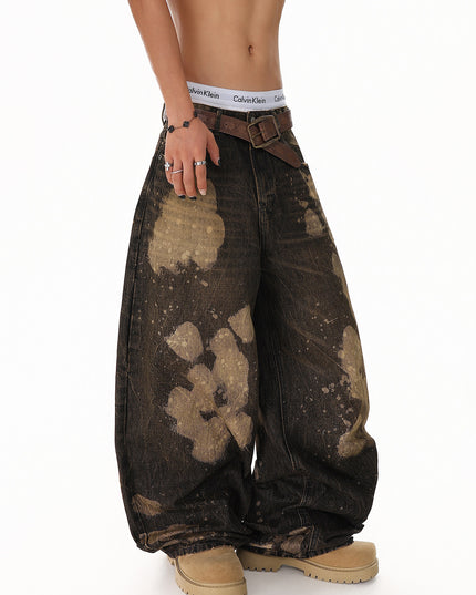 Ripped Tie-Dye Jeans