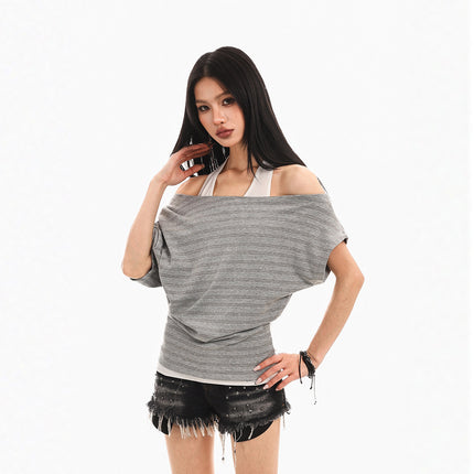 Halterneck Spliced Top