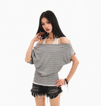 Halterneck Spliced Top