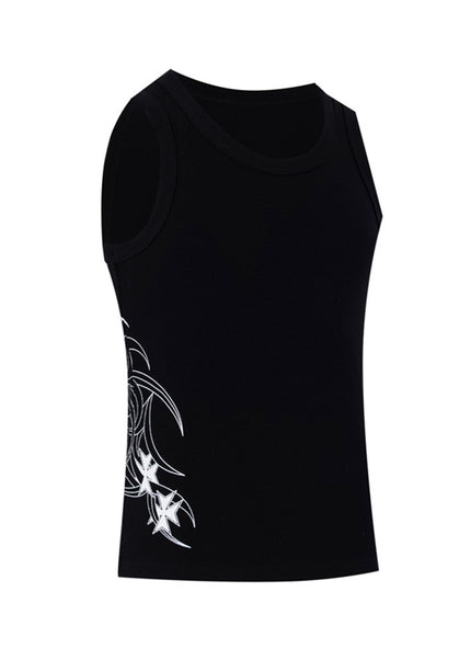 Printed Slim-Fit Tank