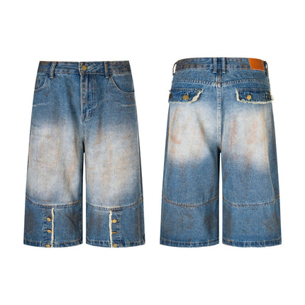 Dirty Dyed Frayed Capris