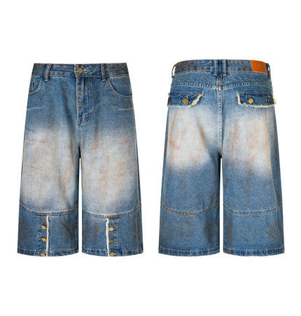 Dirty Dyed Frayed Capris