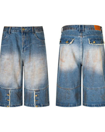Dirty Dyed Frayed Capris