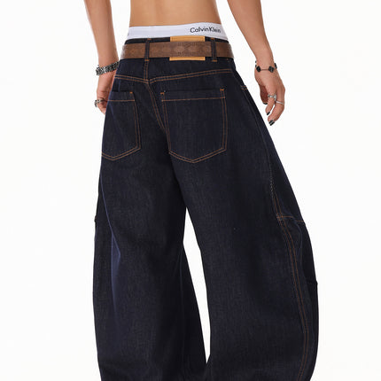 Vintage Deconstructed Scimitar Jeans