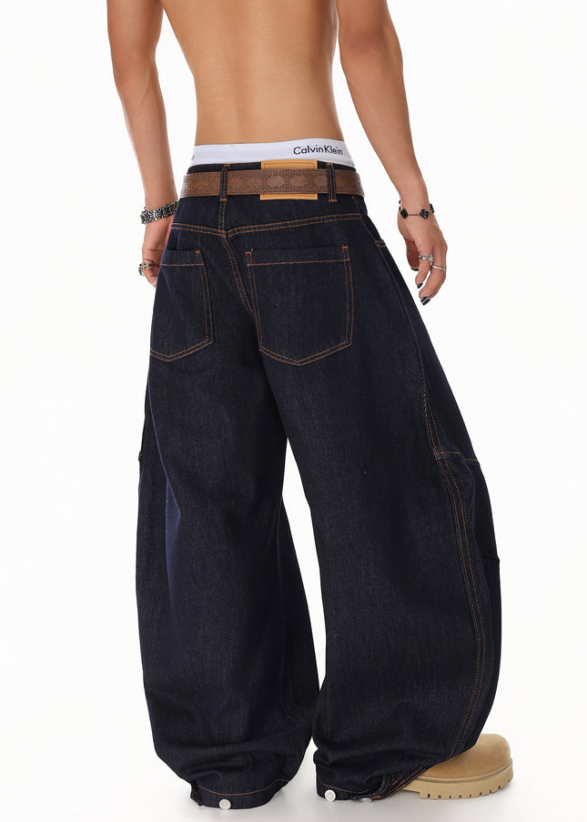 Vintage Deconstructed Scimitar Jeans