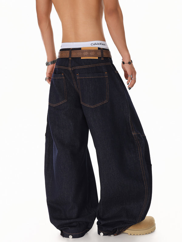 Vintage Deconstructed Scimitar Jeans — 2