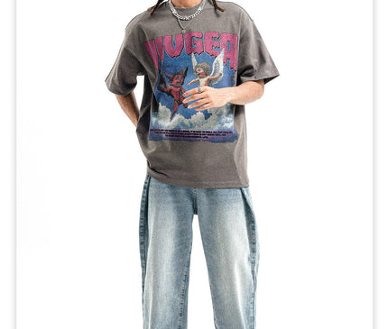 Heavy Small-Neckline Tee