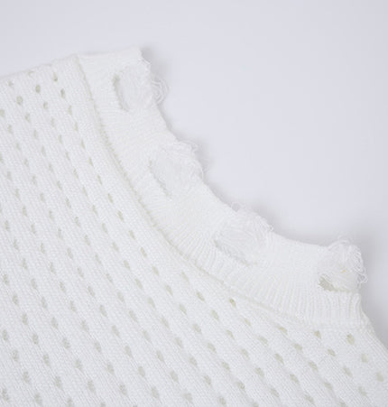 Star Jacquard Crochet Tank