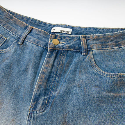 Dirty Dyed Frayed Capris