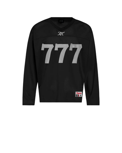 Mesh Cut-Out Mesh Jersey